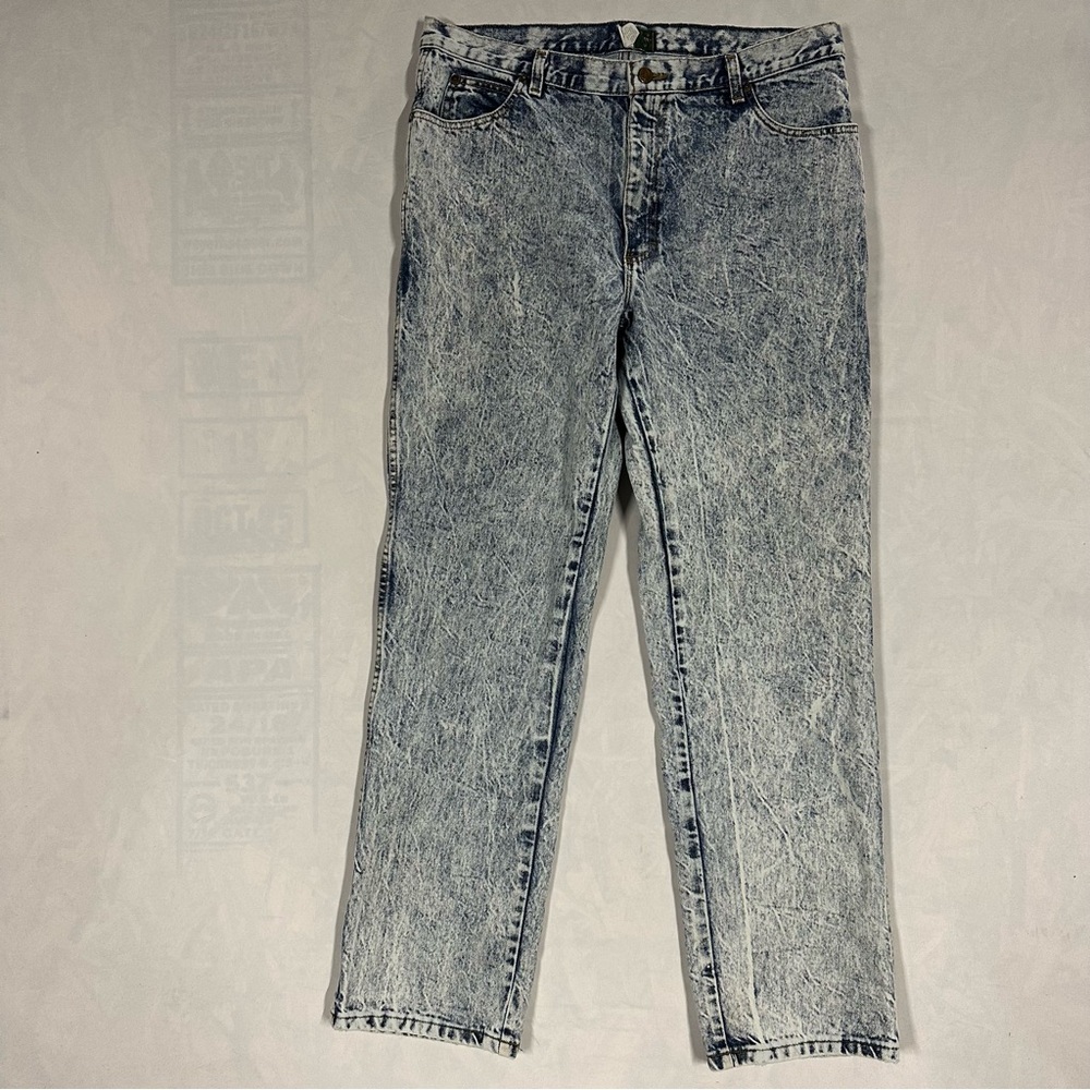 Rare 80s 90s Vintage Acid Wash Palmetto mens 36x32 Jeans